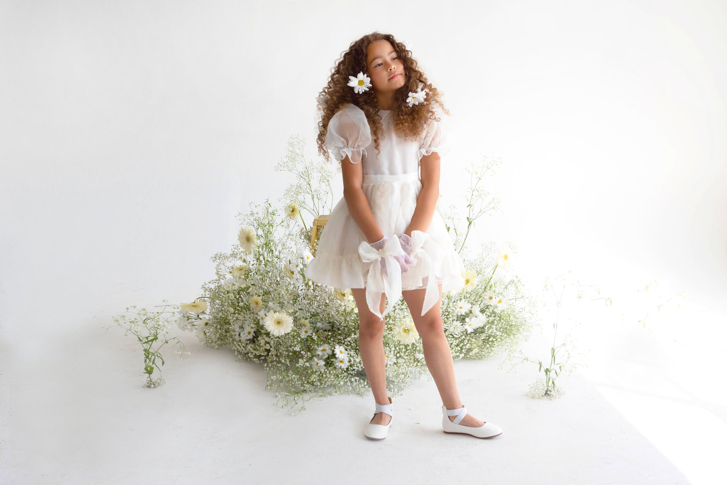 mini caspian dress SNDYS Caspian Mini Dress in White